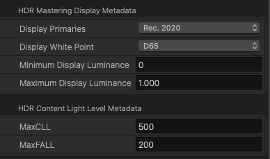 FCPX HDR-Mastering